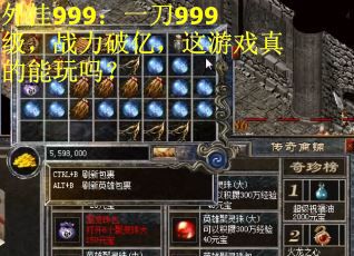 外挂999：一刀999级，战力破亿，这游戏真的能玩吗？
