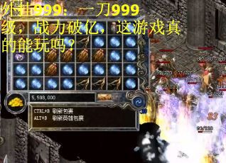 外挂999：一刀999级，战力破亿，这游戏真的能玩吗？