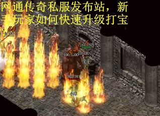 网通传奇私服发布站，新手玩家如何快速升级打宝？