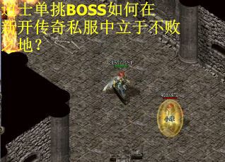 道士单挑BOSS如何在新开传奇私服中立于不败之地？
